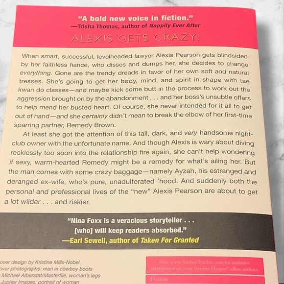 Just Short Of Crazy By Nina Foxx Little Black Book Series Paperback Fiction Nove - Picture 6 of 9